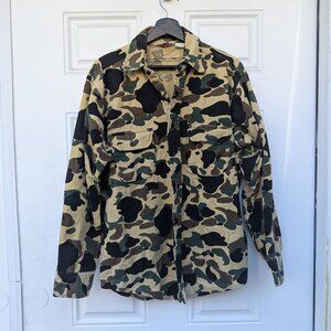 Vintage Frostproof Camo Flannel Shirt Large Button Down Camouflage Green